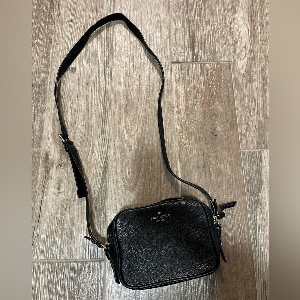 Black Kate Spade Crossbody Camera Bag